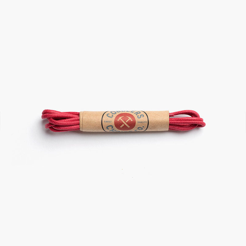 Round Waxed Cotton Laces | Red