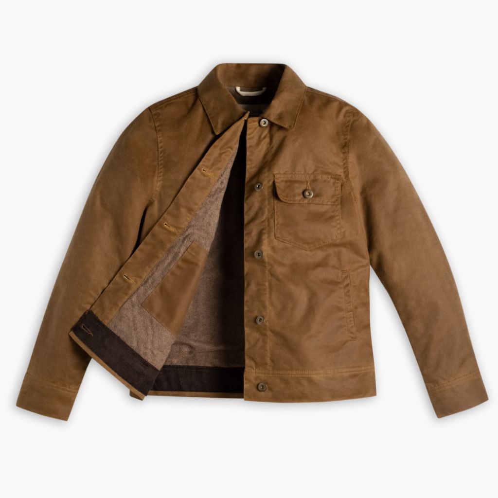 Waxed Canvas Field Jacket | Khaki