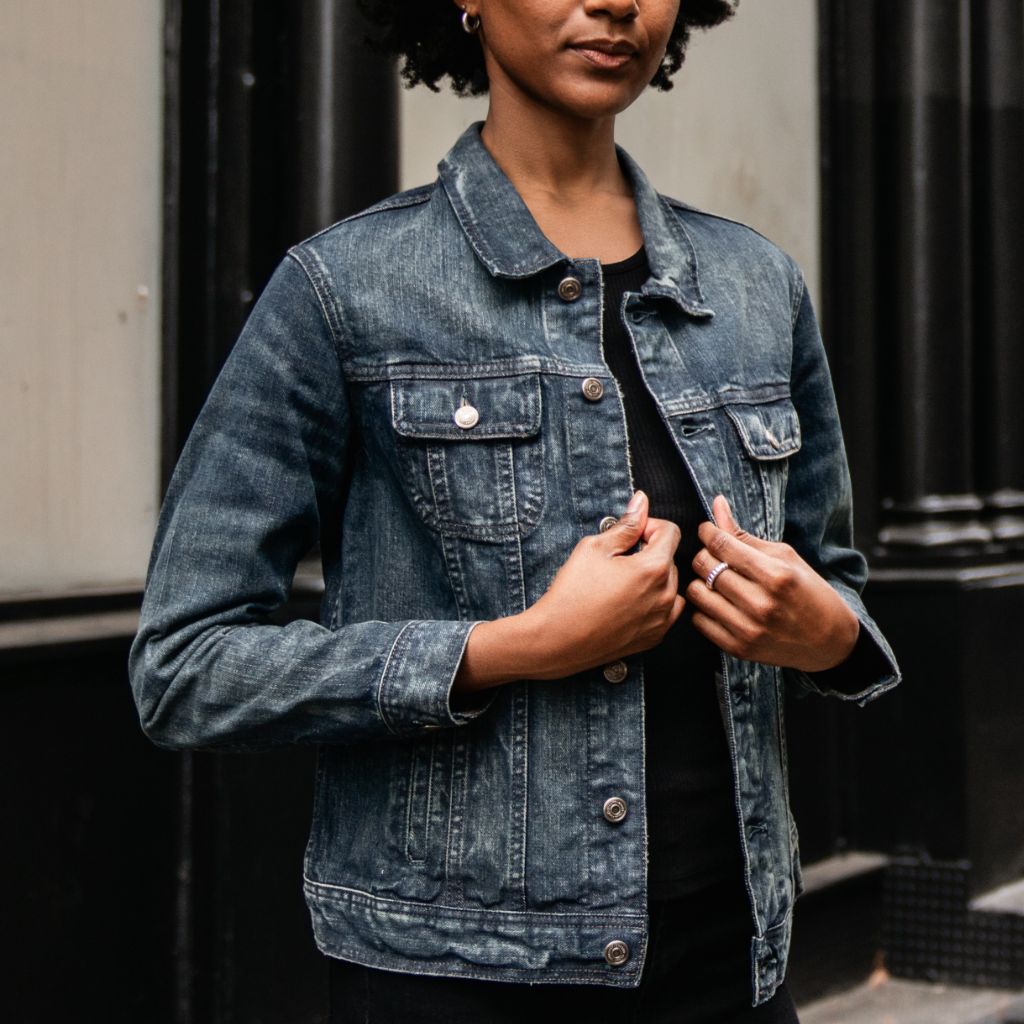 Denim Trucker Jacket | Faded Indigo