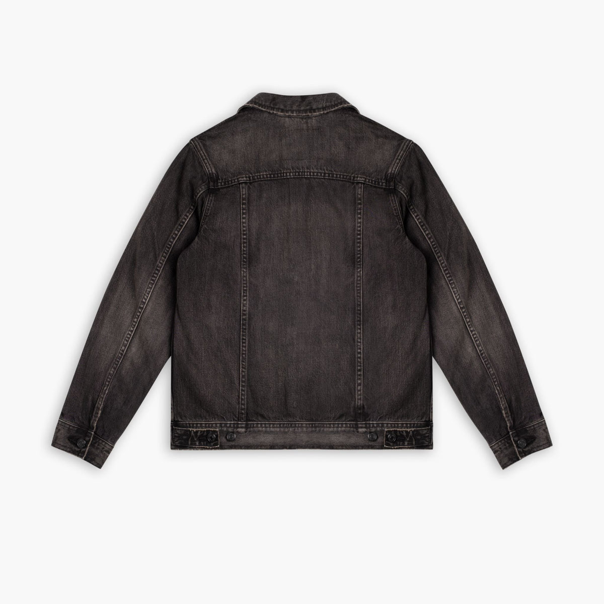 Denim Trucker Jacket | Faded Black