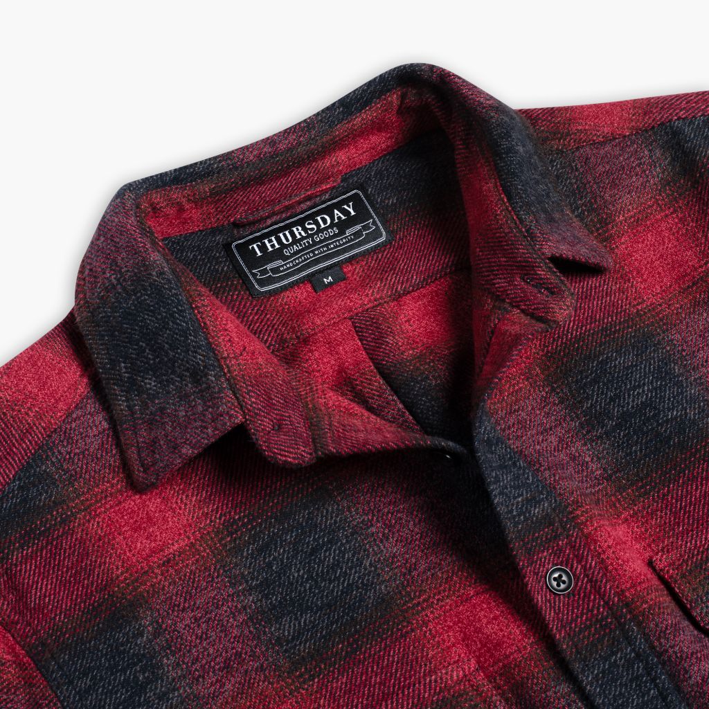 Summit Flannel Shirt | Red