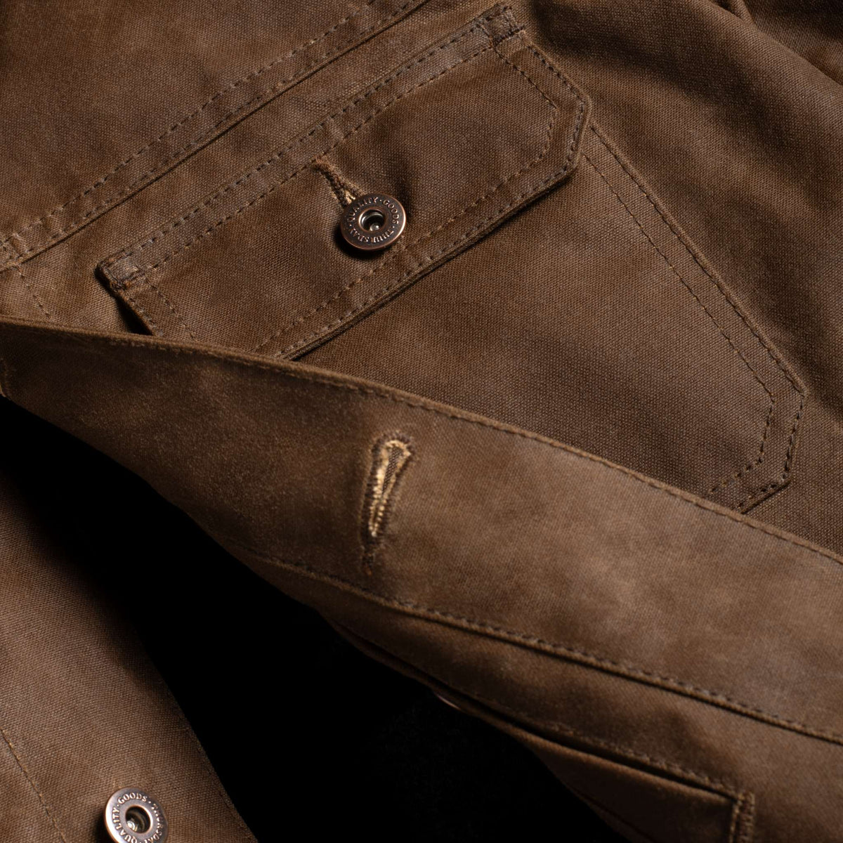 Waxed Trucker Jacket | Coyote