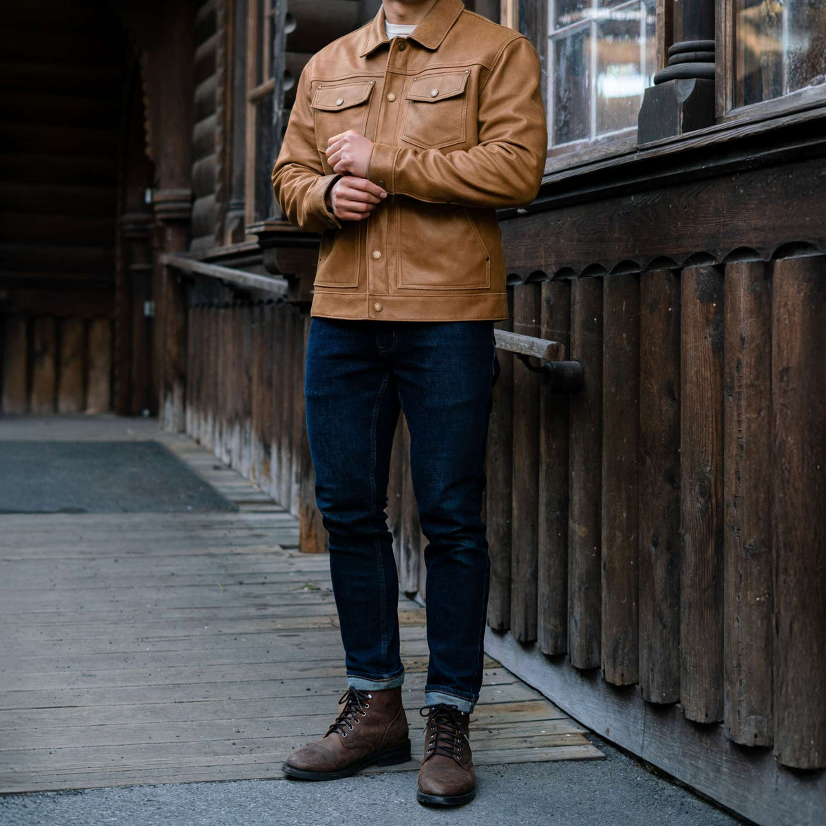 Roughout Cruiser Jacket | Natural