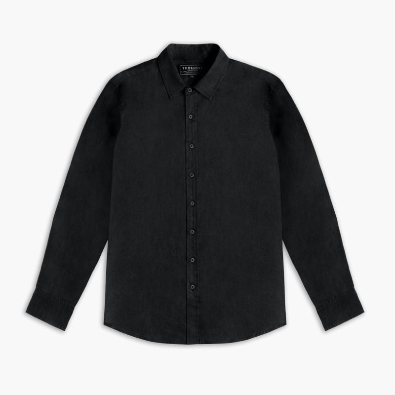 Linen Shirt | Black