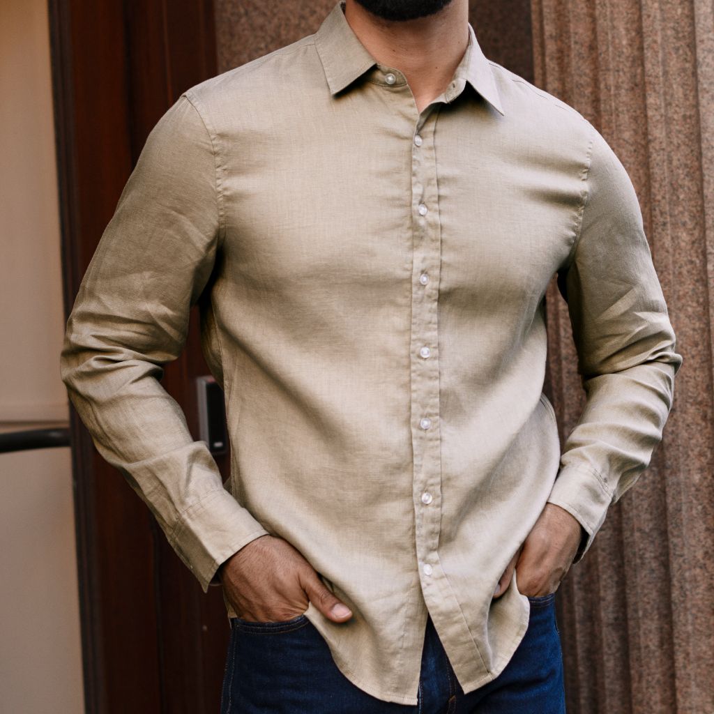 Linen Shirt | Taupe