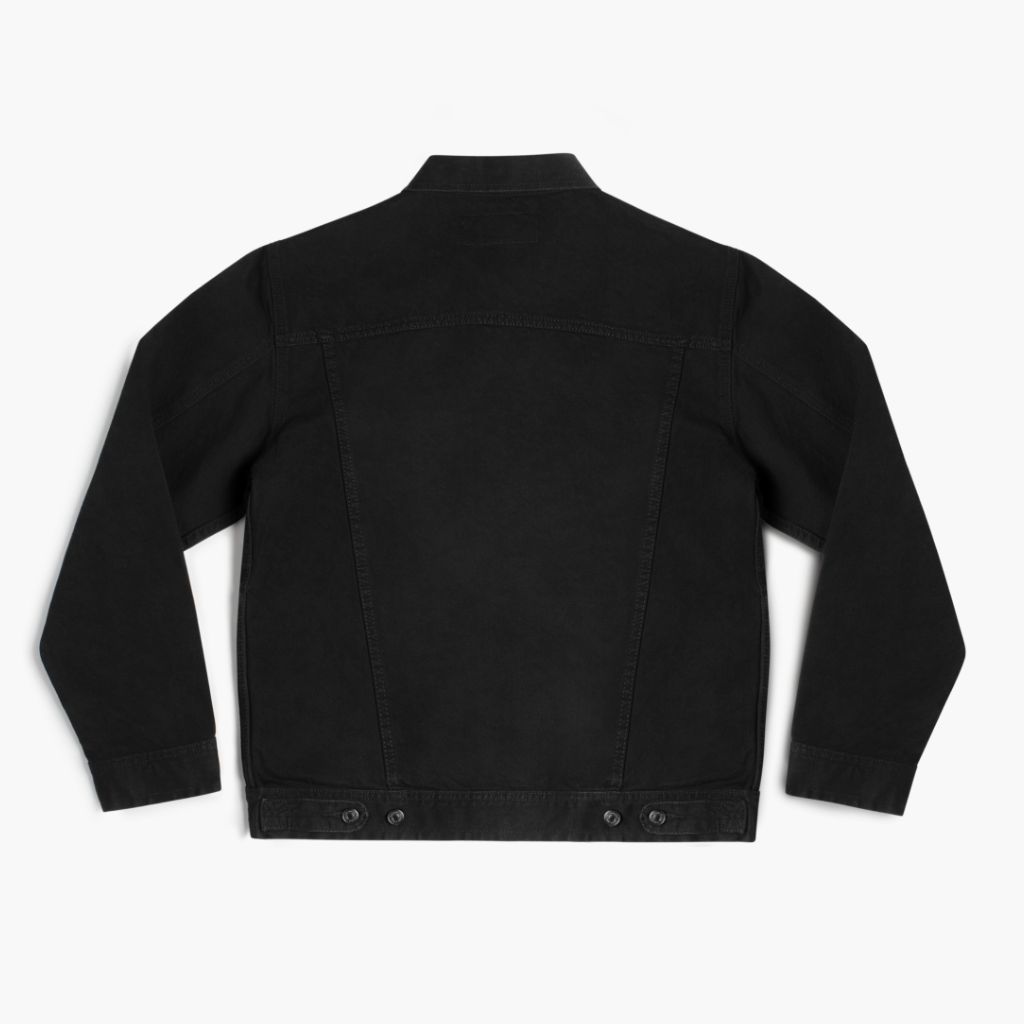 [W] Denim Trucker Jacket | Pitch Black