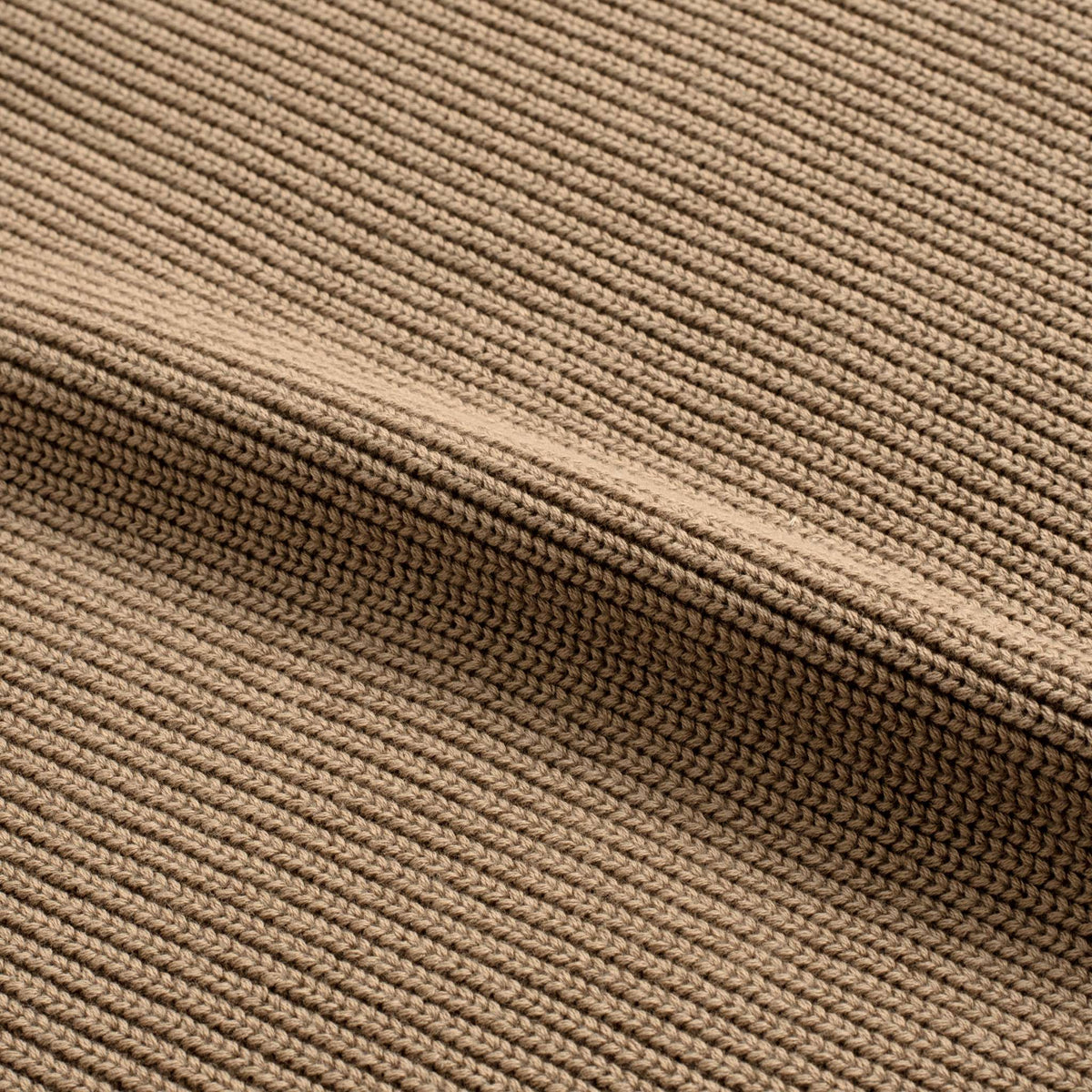 Ribbed Crewneck Sweater | Camel