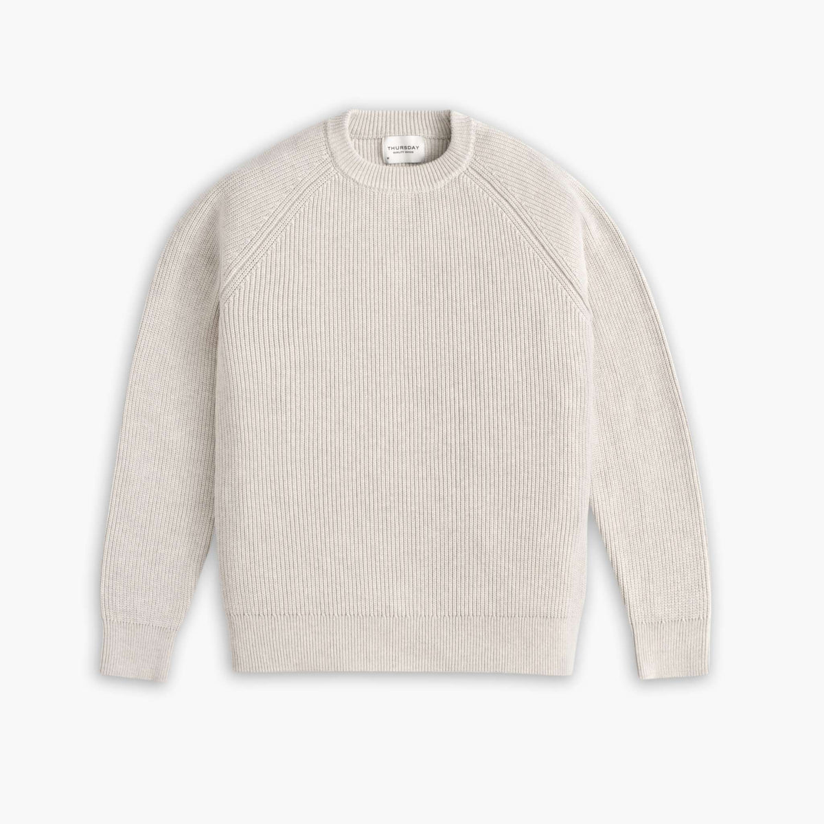 Ribbed Crewneck Sweater | Oat