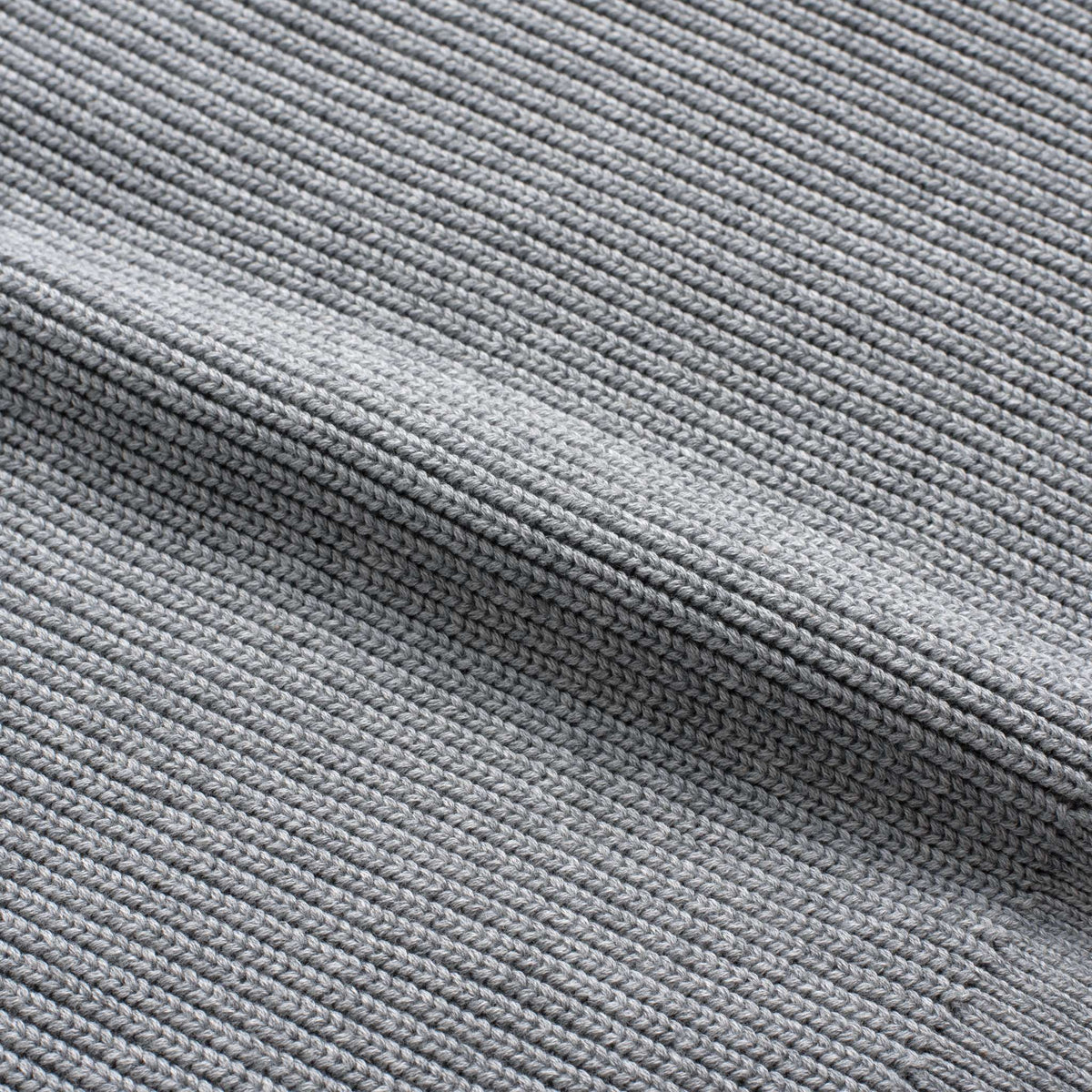 Ribbed Crewneck Sweater | Light Grey